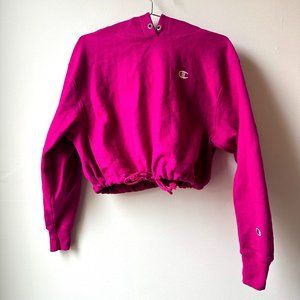 NWOT- Champion Cropped Reverse Weave Hoodie